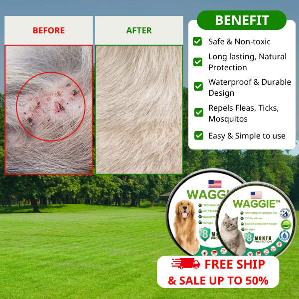 Natural Anti Flea & Tick Collar (8month+ protection)